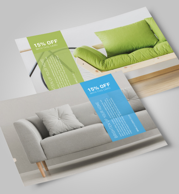 BRIGHTEN UP YOUR HOME A6 Post Cards
